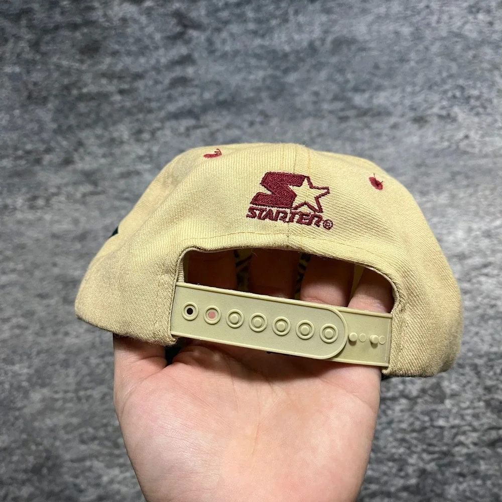 Vintage 90s Washington‎ Redskins Starter Snapback Hat 100%Wool NFL Embroidered